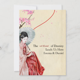 Traditionelle japanische Hochzeitseinladung Einladung