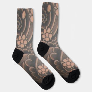 Traditionelle japanische Irezumi Tattoo Socks Socken