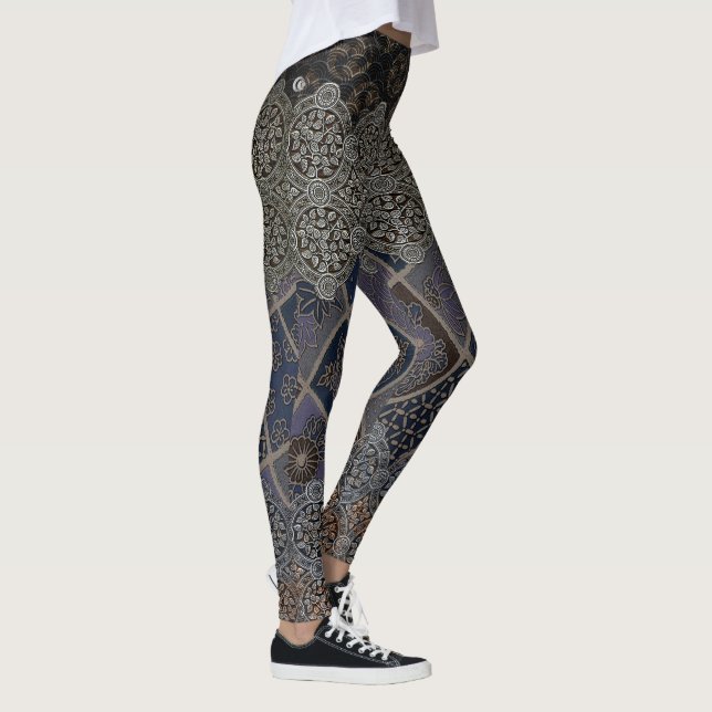 Traditionelle japanische königliche Seide Leggings (Rechts)