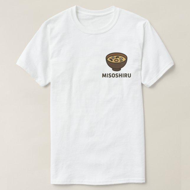 Traditionelle japanische Misoshiru-Kunst T-Shirt (Design vorne)