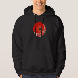Traditionelle japanische Muster Kirschblüten Regen Hoodie