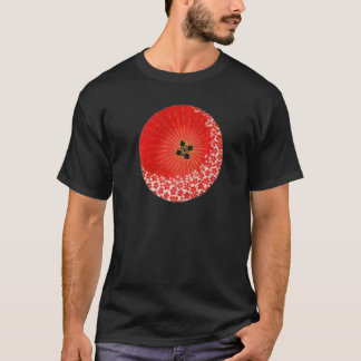 Traditionelle japanische Muster Kirschblüten Schir T-Shirt