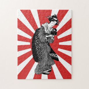 Traditionelle japanische ukiyoe Frau