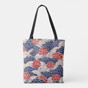 Traditionelle japanische Wave-Tasche Tasche
