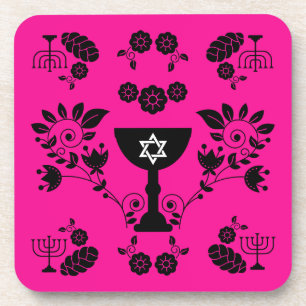 Traditionelle jüdische Geschenke für Shabbat Getränkeuntersetzer