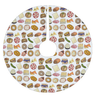 Traditionelle jüdische Geschirr Küche Polyester Weihnachtsbaumdecke