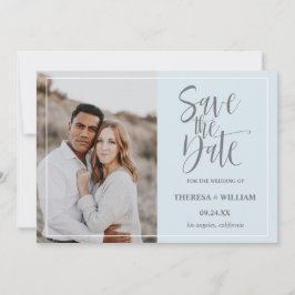 Traditionelle kalligraphische Foto Hochzeit Save The Date