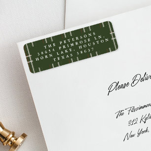 Traditionelle Karierte gemütliche Hütte Tiefgrüne 