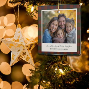 Traditionelle Karierte Keramik Tartan Keramikornament