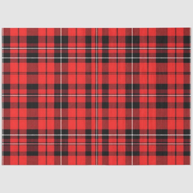 Traditionelle Karierte Tartan Populäre Kollektion Seidenpapier (Vorderseite)