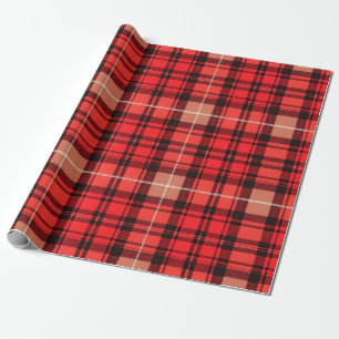 Traditionelle Karierte Tartan Trendy Collection Geschenkpapier
