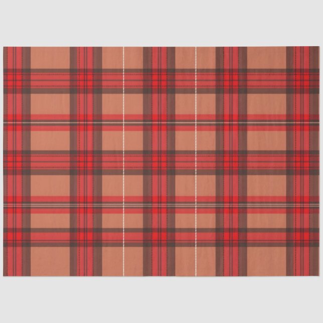 Traditionelle Karierte Tartan Trendy Collection Seidenpapier (Vorderseite)