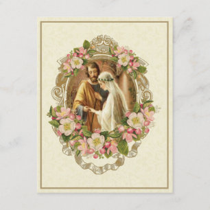 Traditionelle katholische Hochzeit Einladung