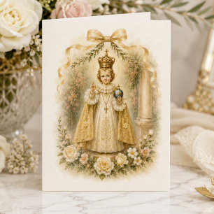Traditionelle katholische Hochzeit mit dem Jesuski Karte