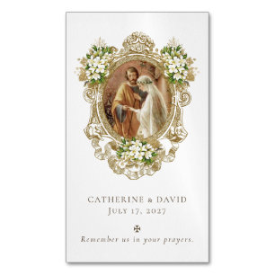 Traditionelle katholische Hochzeitsandacht für die Magnetische Visitenkarte