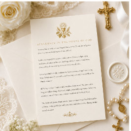 Traditionelle katholische Hochzeitsgästekleidungsk Briefpapier