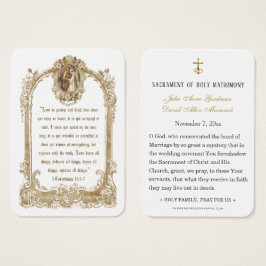 Traditionelle katholische Hochzeitskarte