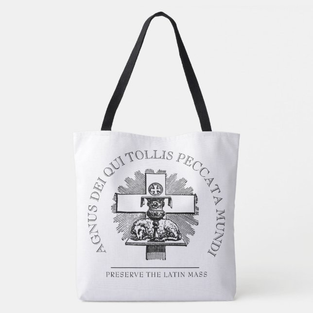 TRADITIONELLE KATHOLISCHE LATIN-MASSE TASCHE (Rückseite)