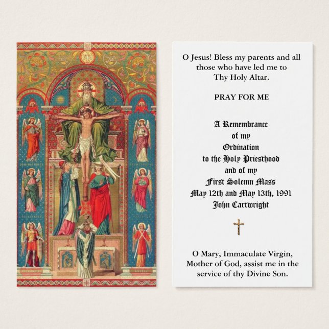 TRADITIONELLE KATHOLISCHE PRIESTORDINIERUNG HOLY C (Vorne & Hinten)
