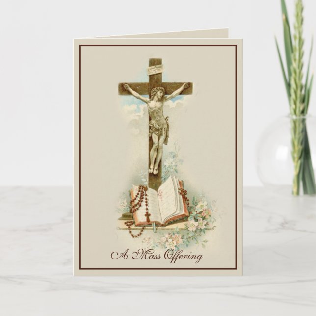 Traditionelle katholische religiöse Masse, die Kre Karte (Vorderseite)