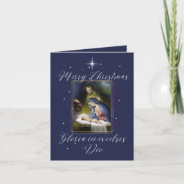 Traditionelle katholische Weihnachtskarte Feiertagskarte