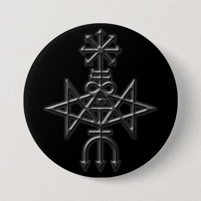 traditionelle Kirche von satan sigil Button (Vorderseite)