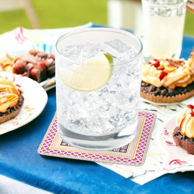 Traditionelle Kunst Rechteckiger Pappuntersetzer (Von Creator hochgeladen)