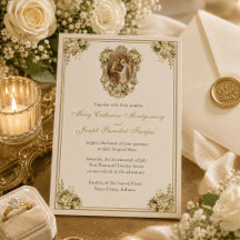 Traditionelle lateinische katholische Hochzeitsein