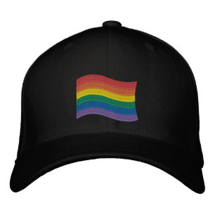 Traditionelle LGBTQ+-Pride-Flagge Bestickte Baseballkappe