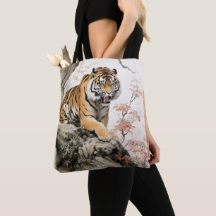 Traditionelle Malerei asiatischer Tiger Tasche