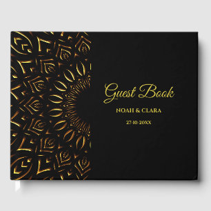 Traditionelle mandala klassische elegante luxuriös gästebuch
