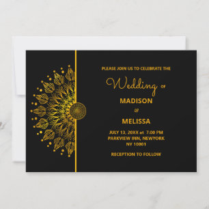 Traditionelle mandala klassische elegante Luxushoc Einladung