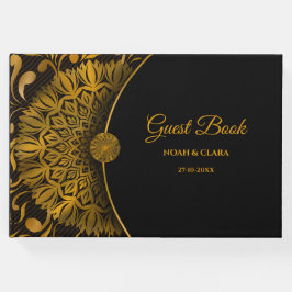 Traditionelle mandala klassische elegante Luxushoc Gästebuch