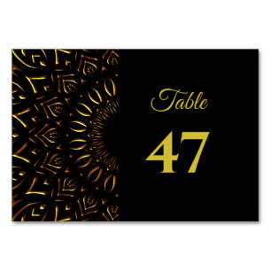 Traditionelle mandala klassische elegante Luxushoc Tischnummer