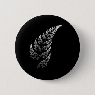 Traditionelle Maori-Stammes-Tätowierung. Neuseelan Button