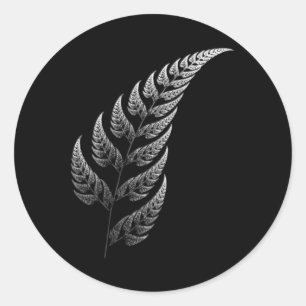 Traditionelle Maori-Stammes-Tätowierung. Neuseelan Runder Aufkleber