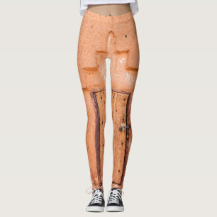 Traditionelle marokkanische Holzfenstertextur Leggings