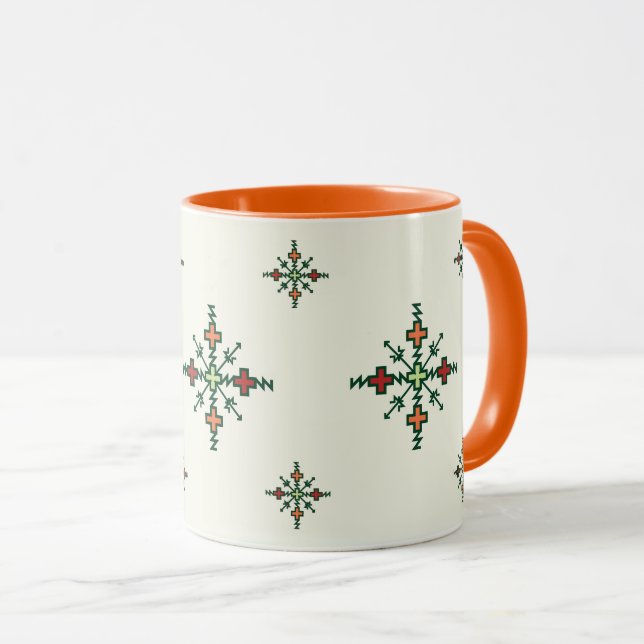 Traditionelle marokkanische Stickerei | Fassi Stic Tasse (VorderseiteRechts)