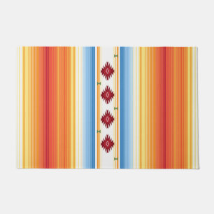 Traditionelle Mexikaner Serape Decke Fußmatte