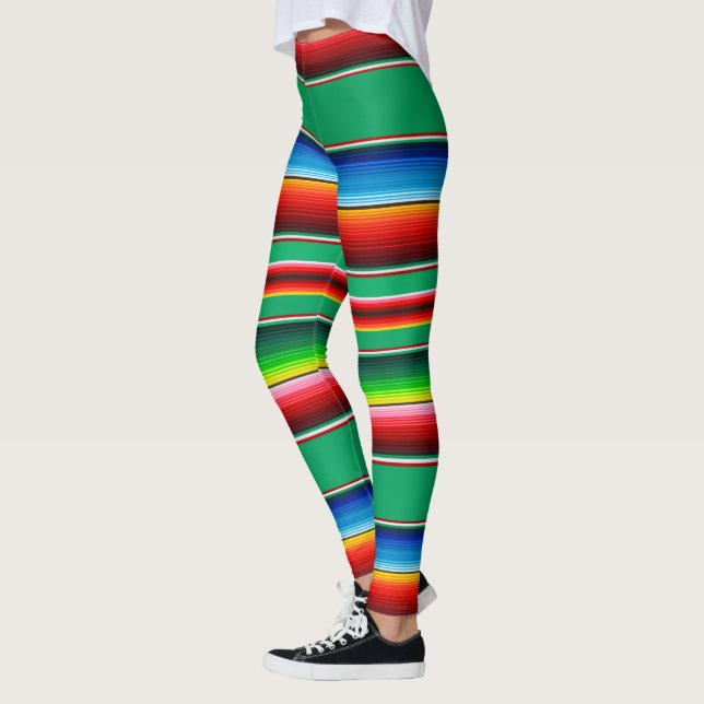 Traditionelle mexikanische Zarape-Leggings Leggings (Links)