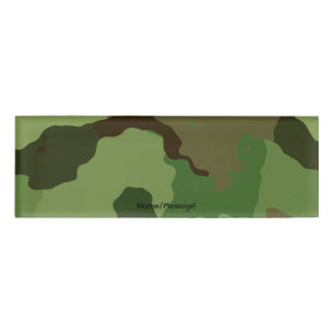 Traditionelle militärische Tarnung Namenschild