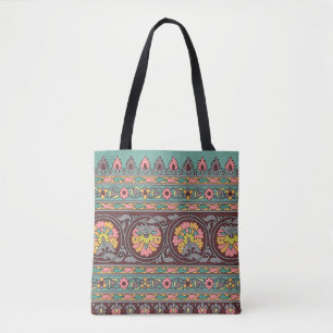 Traditionelle Mogulenkunst, Muster, Blume, Geom Tasche