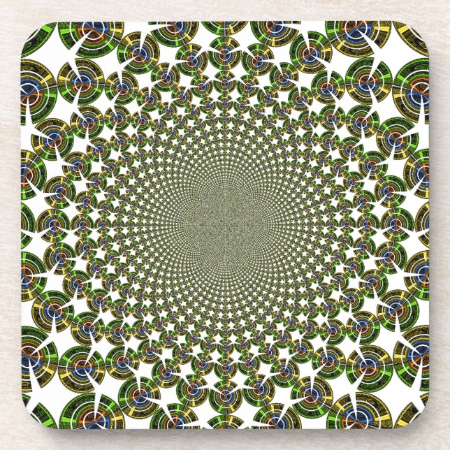 Traditionelle Nahtlose Haie Getränkeuntersetzer (Vorderseite)