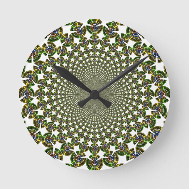 Traditionelle Nahtlose Haie Runde Wanduhr (Vorderseite)
