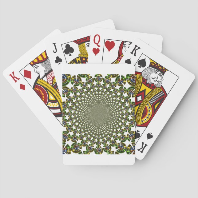 Traditionelle Nahtlose Haie Spielkarten (Rückseite)
