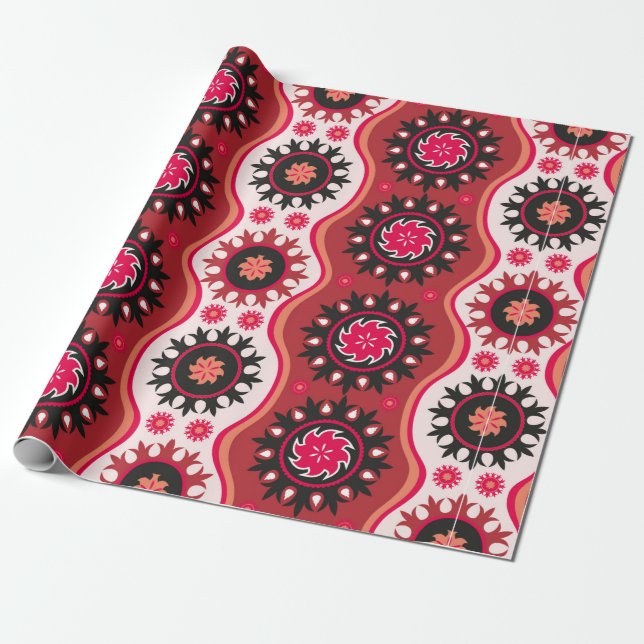 Traditionelle nahtlose orientalische Verzierung Geschenkpapier (Ungerollt)