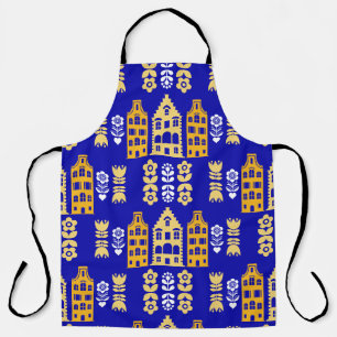 Traditionelle niederländische Folk Art Print Schürze