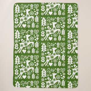Traditionelle nordische Weihnachtsdekoration Sherpadecke