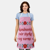 Traditionelle Norwegische Volkskunst Florale Küche