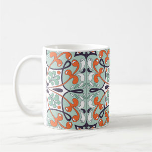Traditionelle orientalische Blumendekoration, maro Kaffeetasse